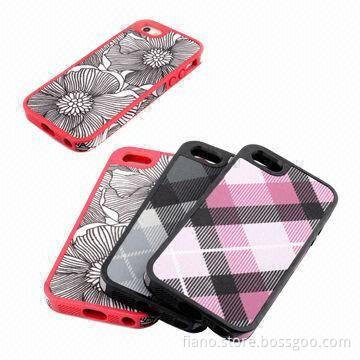Fabric Wrapped TPU Cases for iPhone 5, Unique Design, Allows Easy Access to All Buttons